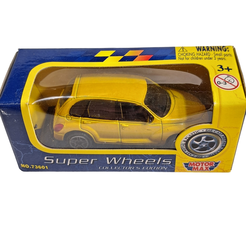 Motor Max Super Wheels Yellow Toy Car Editions - Picture 4 of 9